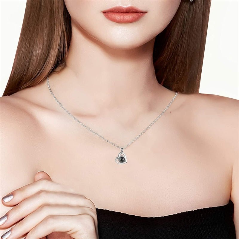 100 Languages I Love You Necklace Nano Projection Customized Color Pictures Photo - PratSN