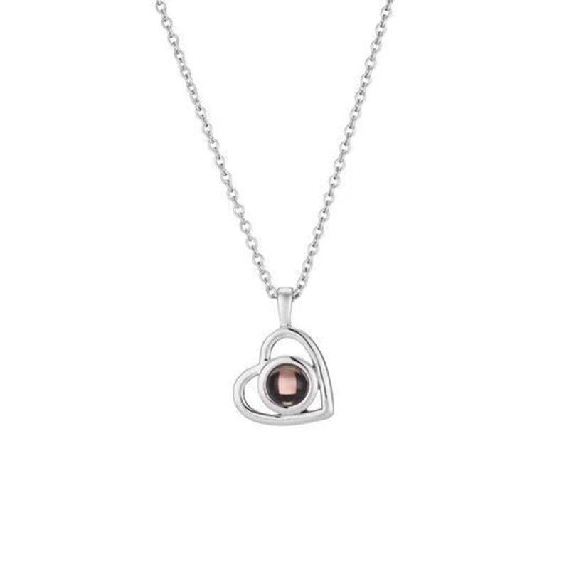 100 Languages I Love You Necklace Nano Projection Customized Color Pictures Photo - PratSN
