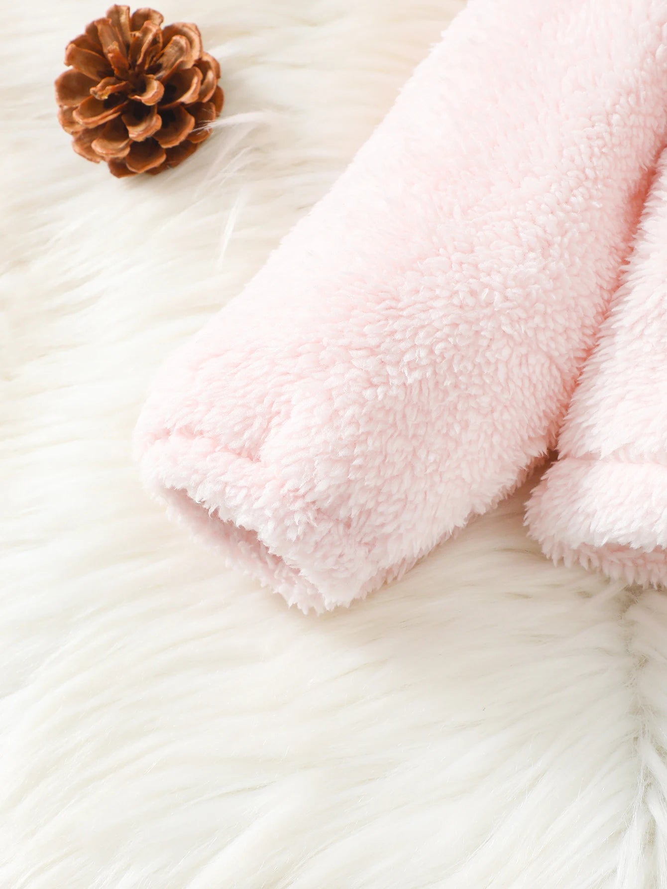 2 - 8 Years Kids Girl Plush Overcoat Long Sleeves Lapel Zippered Coat for Winter Outdoor Wear Fashion Color Blocking Warm Top - PratSN