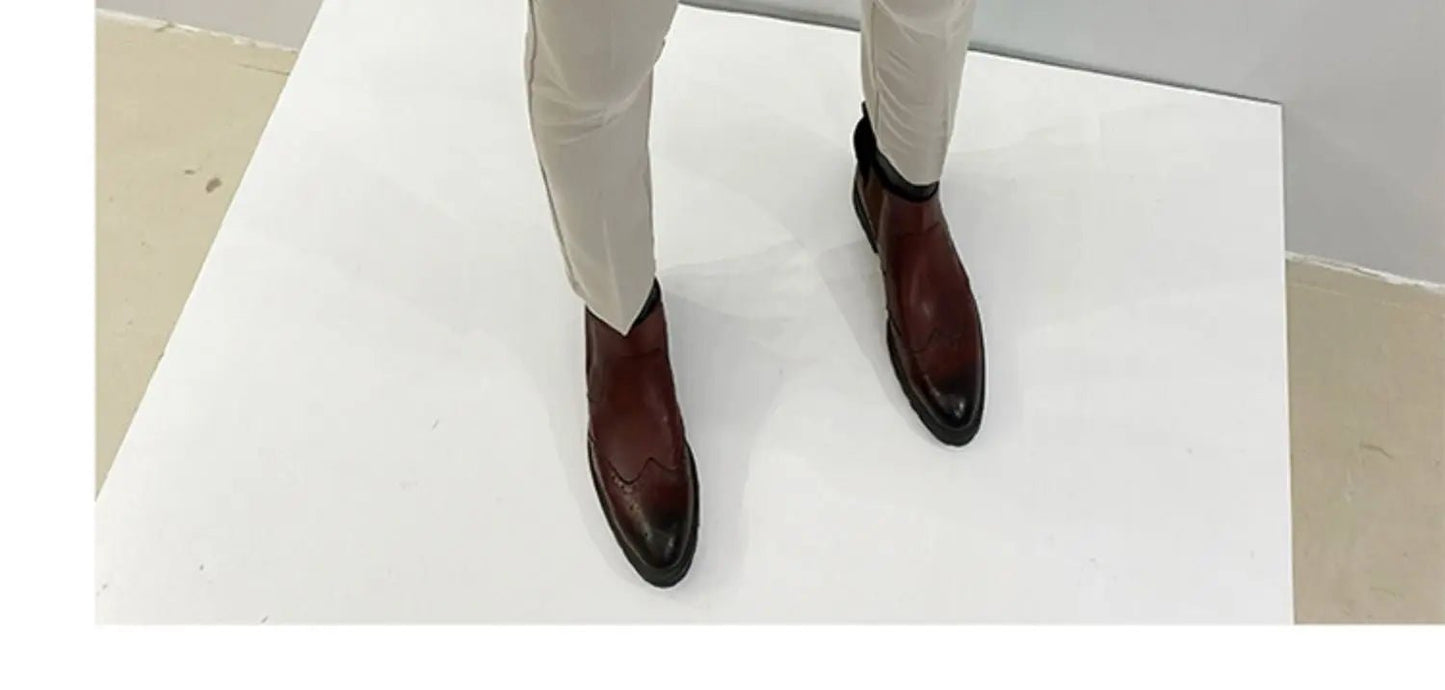 2023 Spring and Summer New Men's Casual Business Dress Pants Fashion Social Solid Wedding Party Suit Pants Slim Fit Suit Pants - PratSN