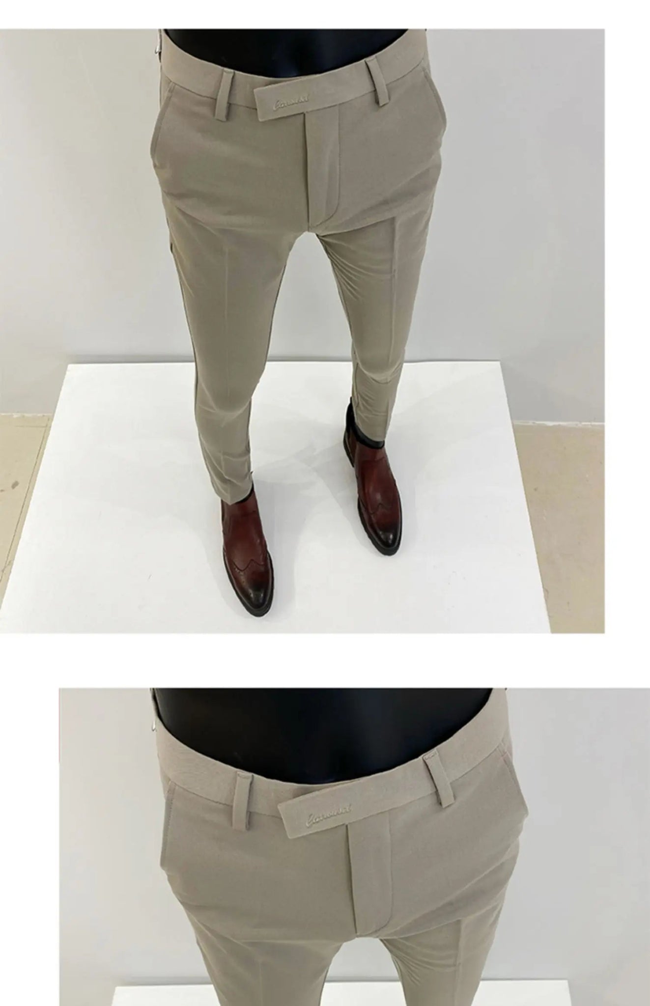 2023 Spring and Summer New Men's Casual Business Dress Pants Fashion Social Solid Wedding Party Suit Pants Slim Fit Suit Pants - PratSN