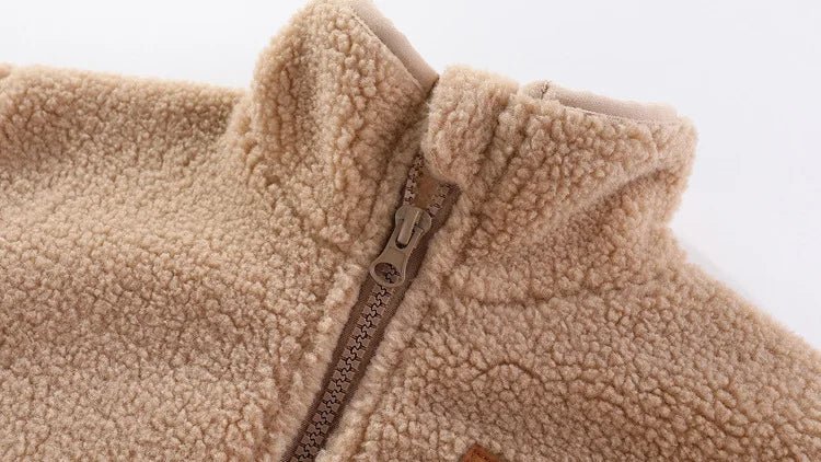 2024 Autumn/Winter New Thickened Cotton Coat Lamb Fleece Warm Hooded Color Block Coat 2 - 7 Year Old Outdoor Childrens Coat - PratSN