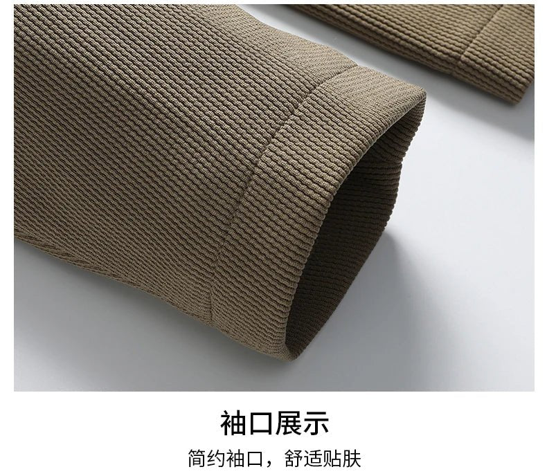 2024 Exquisite Fabric Fashion Handsome Coat Autumn Winter Young White Collar Dad Small Suit for Men Business Casual Slim Suit - PratSN