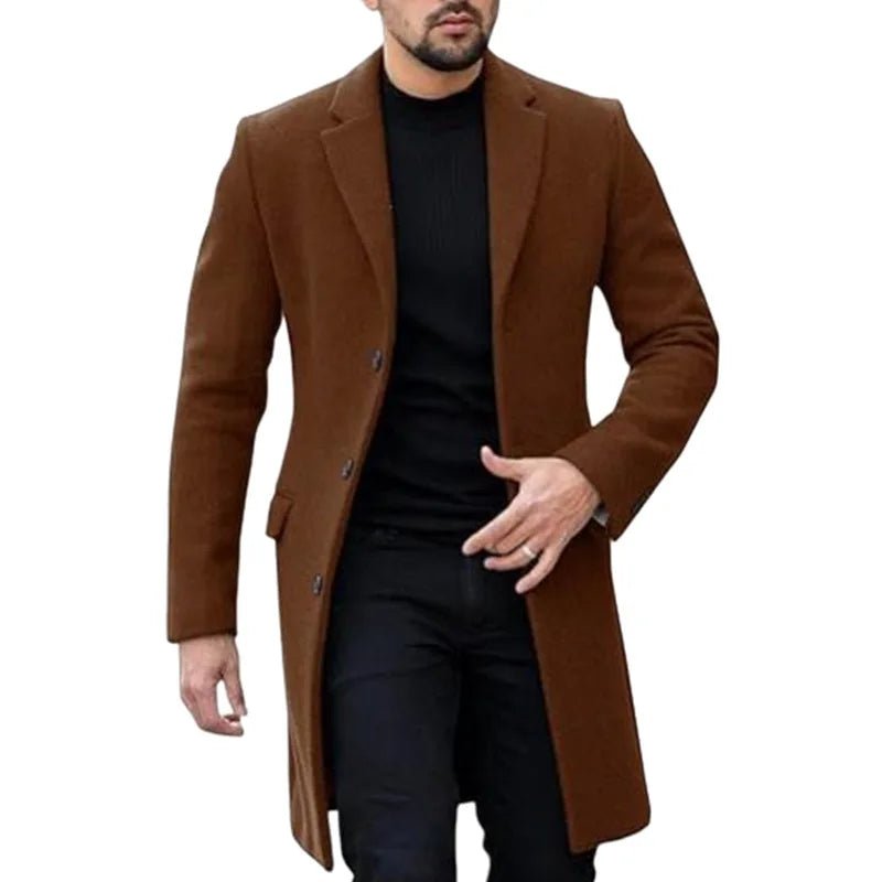 2024 New Men's Jacket Bestseller Korean And Japanese Style Single - Breasted Cardigan Wool Coat - PratSN