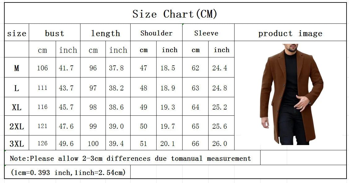 2024 New Men's Jacket Bestseller Korean And Japanese Style Single - Breasted Cardigan Wool Coat - PratSN