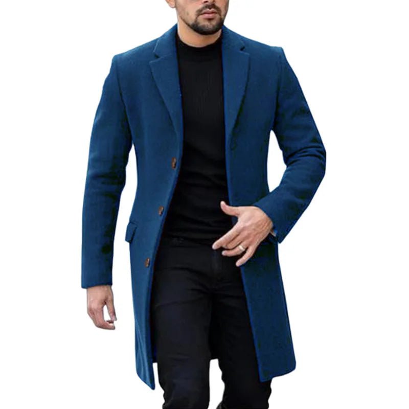 2024 New Men's Jacket Bestseller Korean And Japanese Style Single - Breasted Cardigan Wool Coat - PratSN