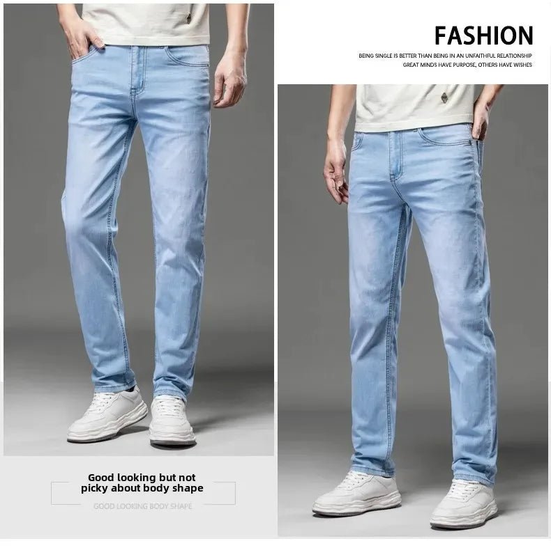 2025 Brand Jeans Summer Style Utr Thin Light Men's Jeans Fashion Male Casual Denim Men's Jeans Slim Wholesale Jeans - PratSN