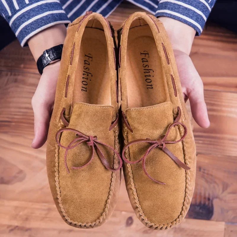 2025 Leather Men Casual Shoes Luxury Brand comfortable Slip on Formal Loafers Men Moccasins Italian Soft Male Driving Shoes - PratSN