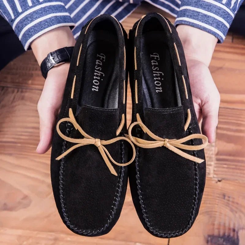 2025 Leather Men Casual Shoes Luxury Brand comfortable Slip on Formal Loafers Men Moccasins Italian Soft Male Driving Shoes - PratSN