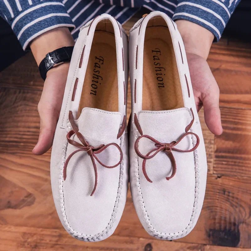 2025 Leather Men Casual Shoes Luxury Brand comfortable Slip on Formal Loafers Men Moccasins Italian Soft Male Driving Shoes - PratSN