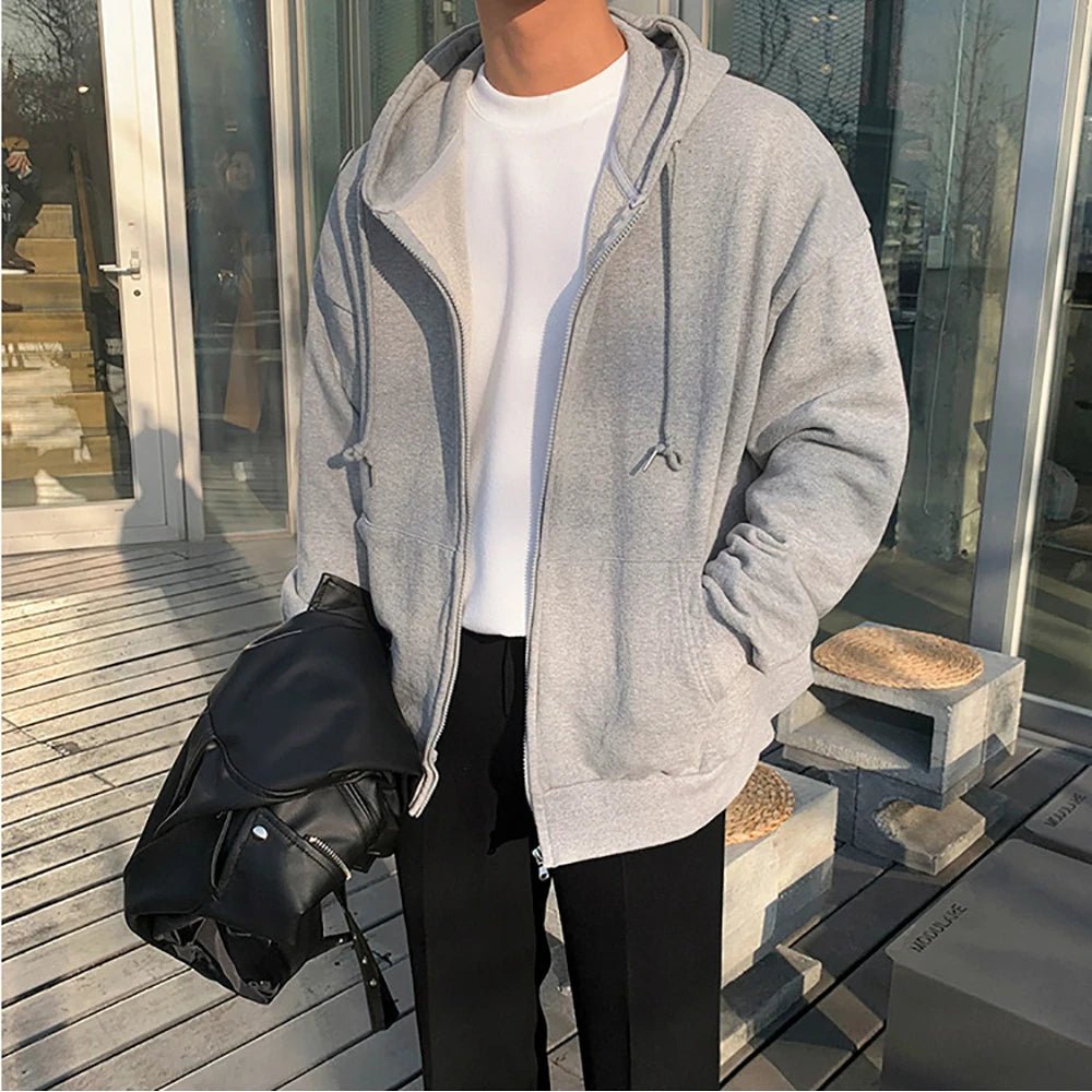 2025 New Fashion Zipper Hoodies Women/Men Fashion Long Sleeve Hooded Sweatshirt Casual Autumn Winter Sportwear Solid Clothes - PratSN
