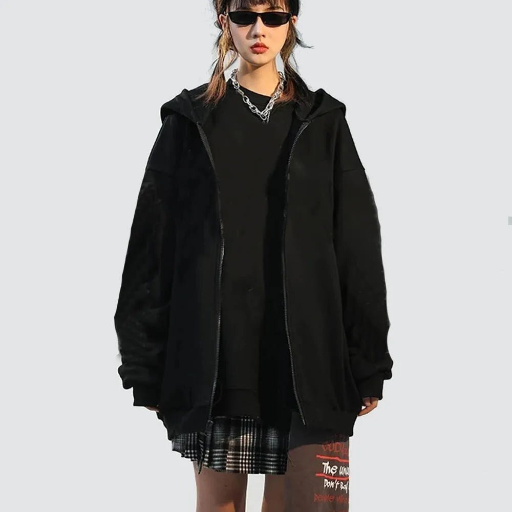 2025 New Fashion Zipper Hoodies Women/Men Fashion Long Sleeve Hooded Sweatshirt Casual Autumn Winter Sportwear Solid Clothes - PratSN