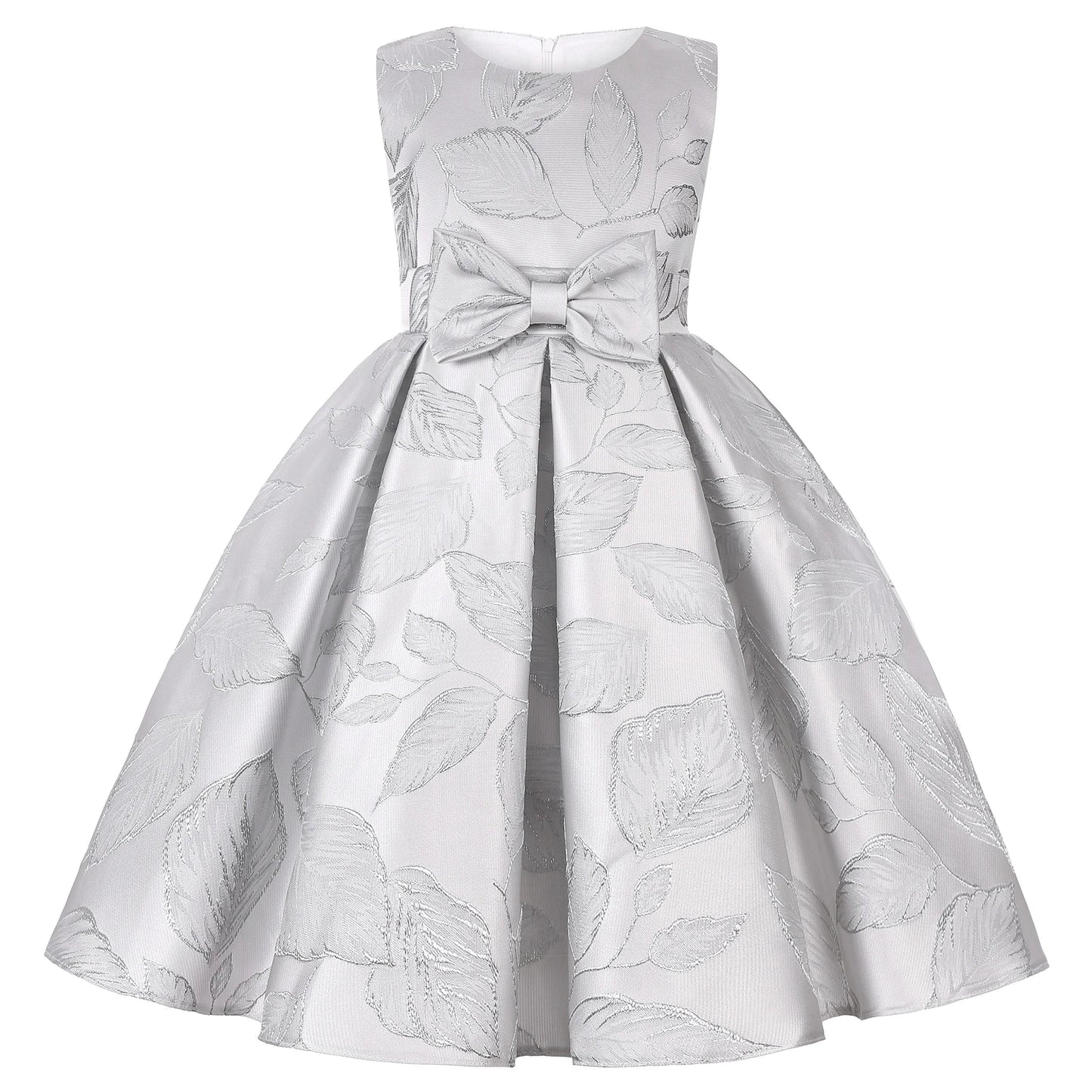 2025 New holiday party children's dress Children's puffy sleeve dress bow princess dress sold well - PratSN