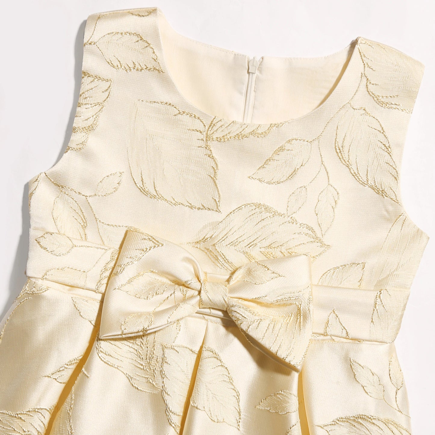 2025 New holiday party children's dress Children's puffy sleeve dress bow princess dress sold well - PratSN