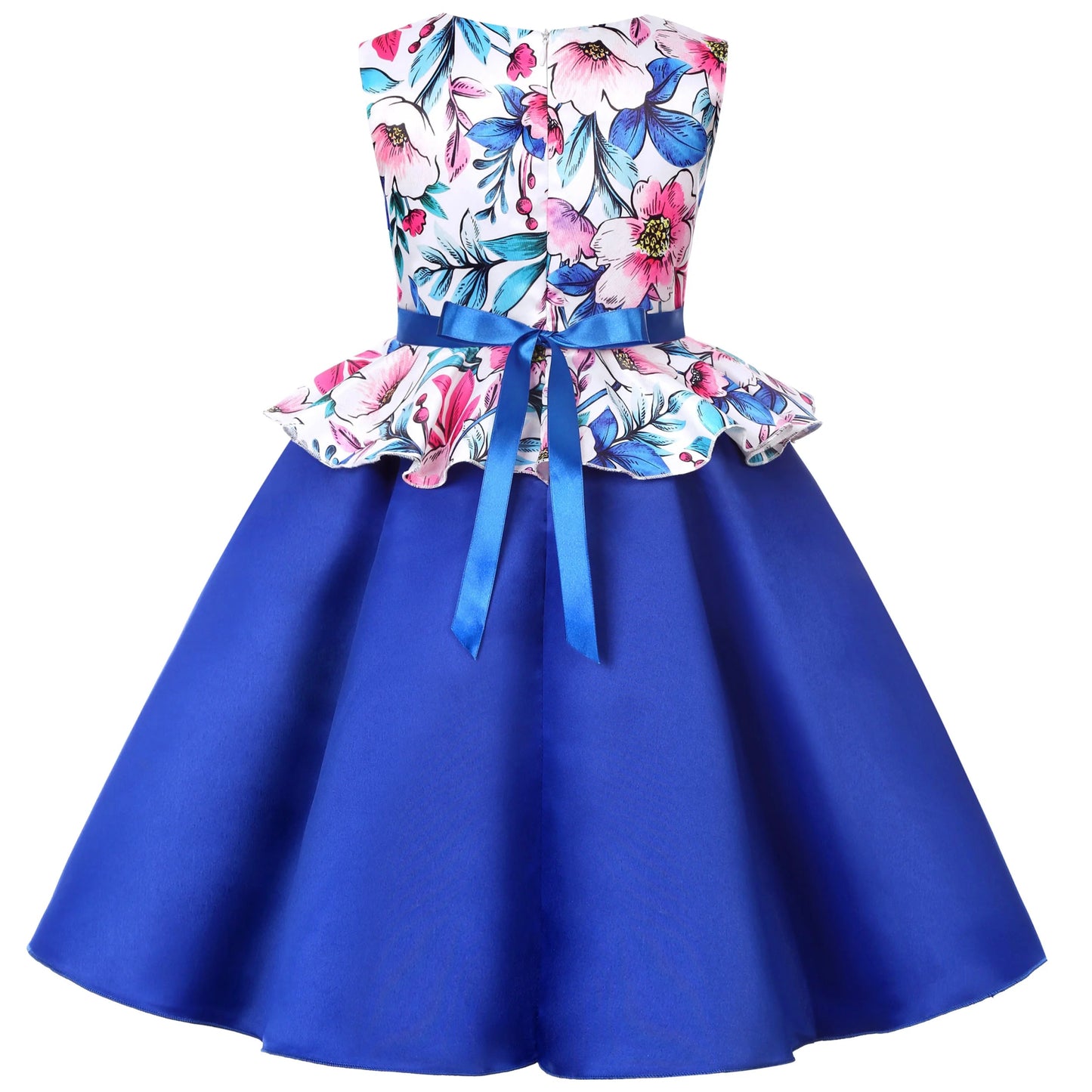 2025 New holiday party children's dress Children's puffy sleeve dress bow princess dress sold well - PratSN