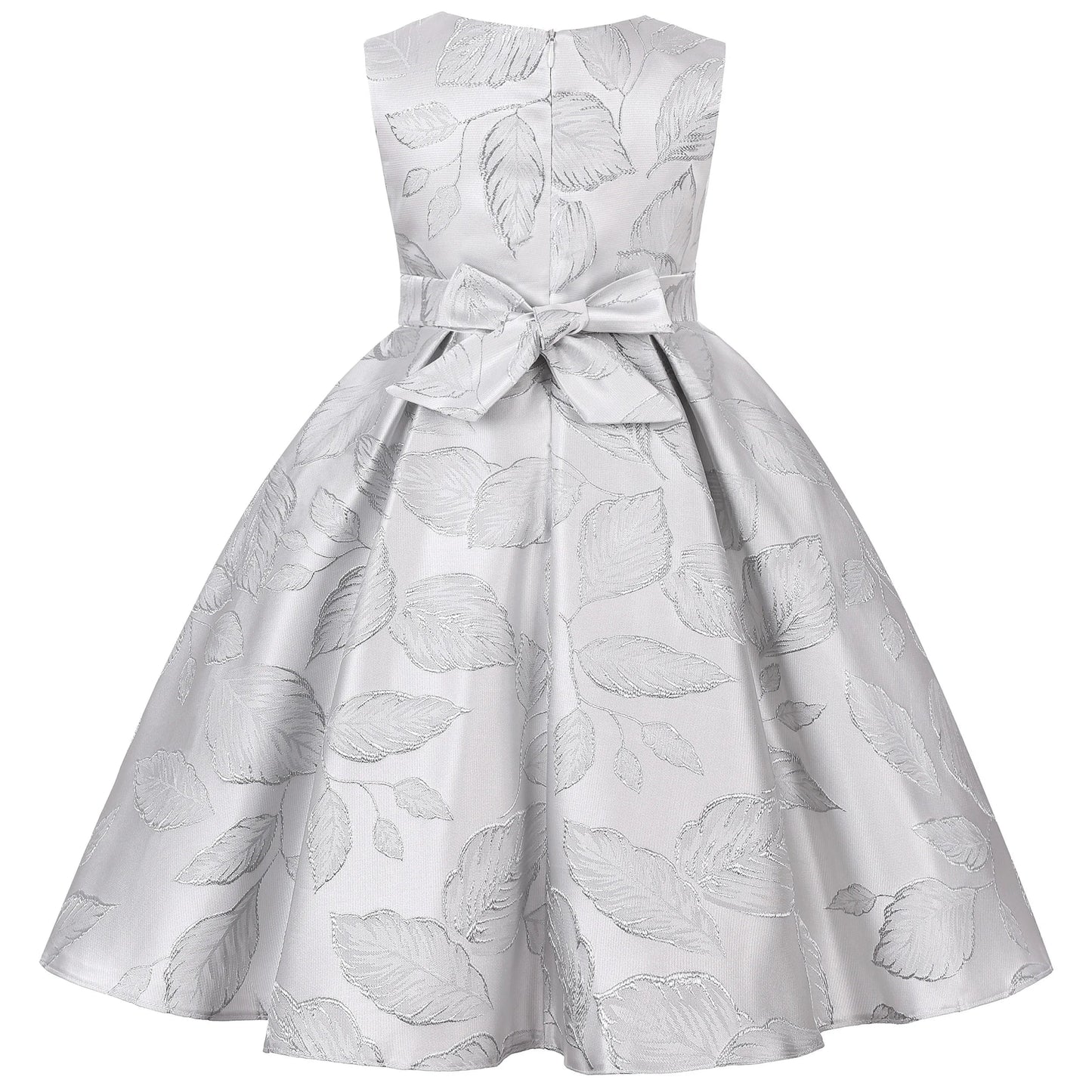 2025 New holiday party children's dress Children's puffy sleeve dress bow princess dress sold well - PratSN