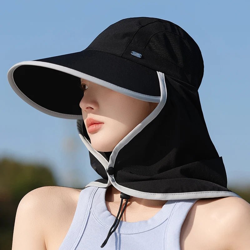 2025 Summer Outdoor Women's Bucket Hat with UV Protection for Travel Climbing Thin Shawl for Sun Protection - PratSN