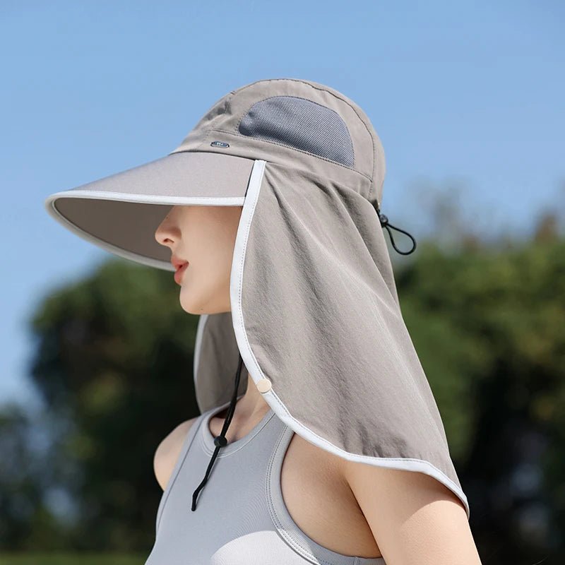 2025 Summer Outdoor Women's Bucket Hat with UV Protection for Travel Climbing Thin Shawl for Sun Protection - PratSN