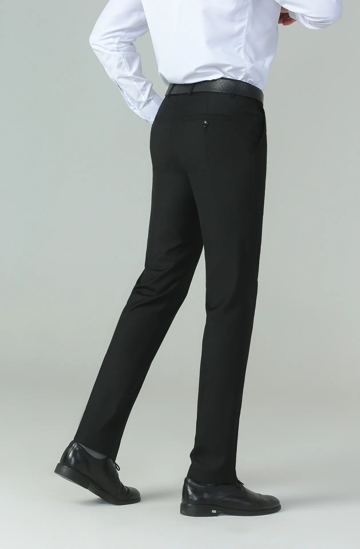 28 - 42 Burgundy Men's Trousers Men's Business Formal Casual Trousers Straight Solid Color Suit Pants - PratSN