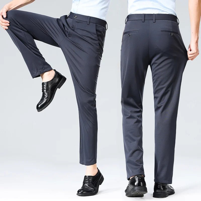 29 - 42 Men's Summer Pants Thin Straight Stretch Casual Pants with No Trace No Ironing Fabric Silky and Cool Feeling - PratSN