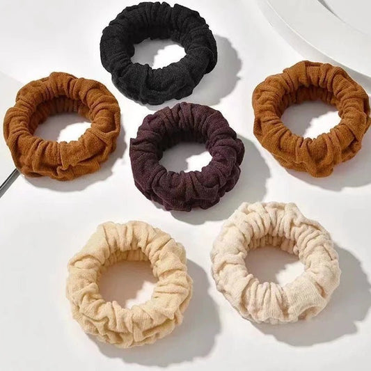 3pcs High Bun Elastic Hair Ring Thickened Hair Tie for Women New Autumn Winter High Elasticity Durable Rope Elastics - PratSN