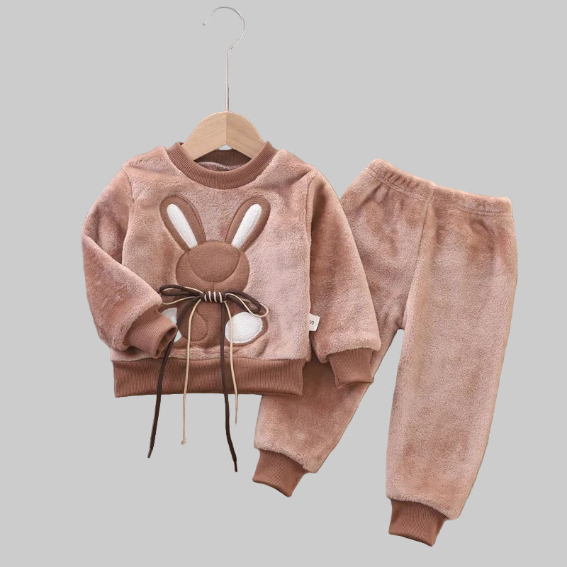 3PCS Winter Autumn Toddler Baby Boys Girls Clothes Baby Sweaters Coat +Pants +Hooded Vest Outfit Set Infant Warm Clothing Suits - PratSN