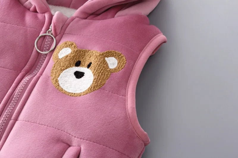 3PCS Winter Autumn Toddler Baby Boys Girls Clothes Baby Sweaters Coat +Pants +Hooded Vest Outfit Set Infant Warm Clothing Suits - PratSN