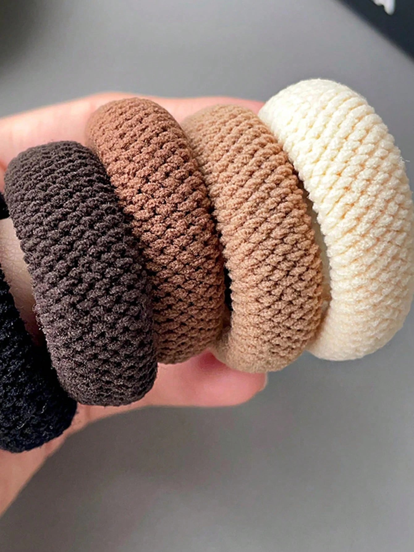 5/10 Mix Color High Elasticity Thickened Versatile Simple Scrunchies, Hair - Friendly (Random Color) Hair Ties Hair Rope - PratSN