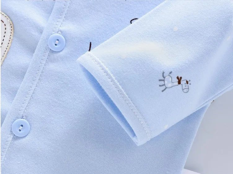 7Piece Spring Newborn Baby Stuff Toddler Clothes Cartoon Cute Cotton T-shirt+Pants+Hats Infant Boys Girls Clothing Set BC316 - PratSN