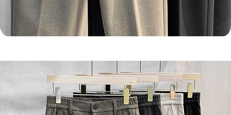 Woolen Pants Men's Straight-leg Silm Fancy Pants Business Casual Pants Suit Pants Cropped Pants Spring & Fall Winter