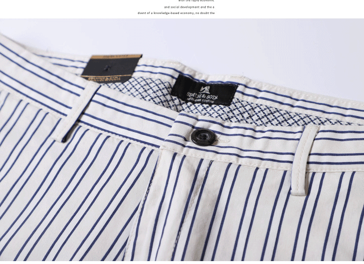 Thin Elastic Loose Straight Stripes Gingham Casual Pants