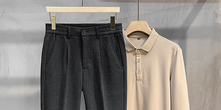 Woolen Pants Men's Straight-leg Silm Fancy Pants Business Casual Pants Suit Pants Cropped Pants Spring & Fall Winter
