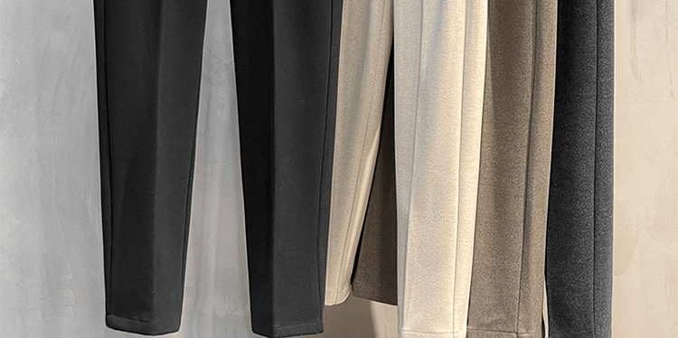 Woolen Pants Men's Straight-leg Silm Fancy Pants Business Casual Pants Suit Pants Cropped Pants Spring & Fall Winter