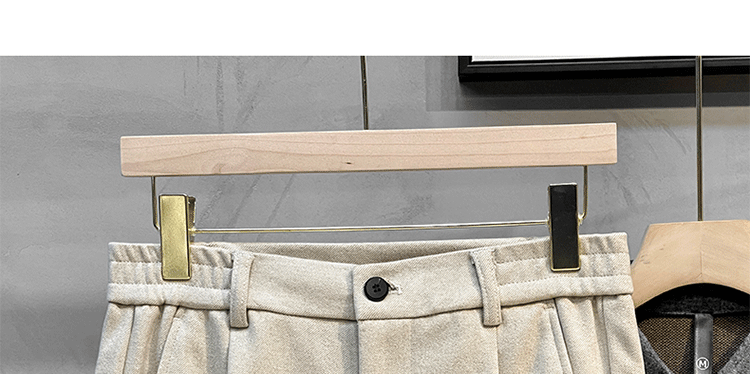Woolen Pants Men's Straight-leg Silm Fancy Pants Business Casual Pants Suit Pants Cropped Pants Spring & Fall Winter