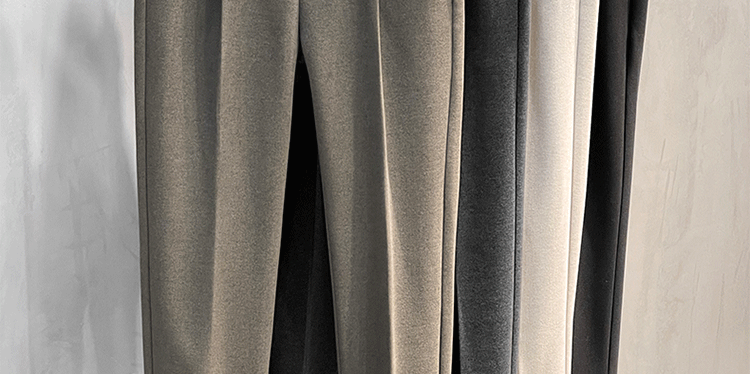 Woolen Pants Men's Straight-leg Silm Fancy Pants Business Casual Pants Suit Pants Cropped Pants Spring & Fall Winter