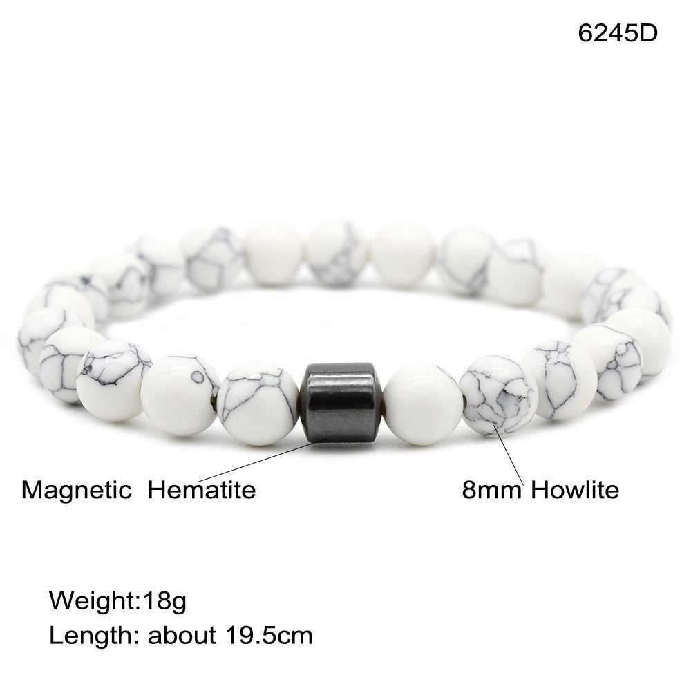 A couple of Black Stone Tiger Eye Bead Bracelets - PratSN