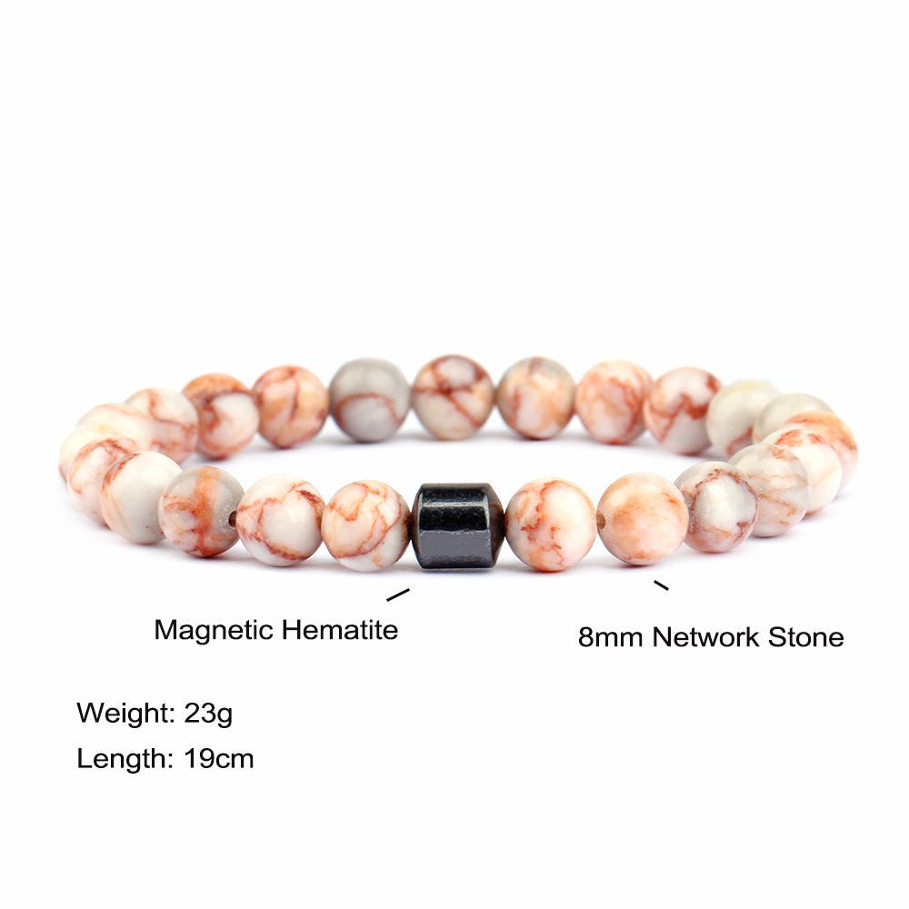 A couple of Black Stone Tiger Eye Bead Bracelets - PratSN