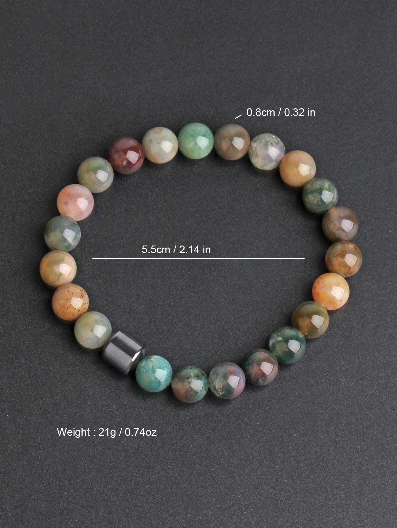 A couple of Black Stone Tiger Eye Bead Bracelets - PratSN