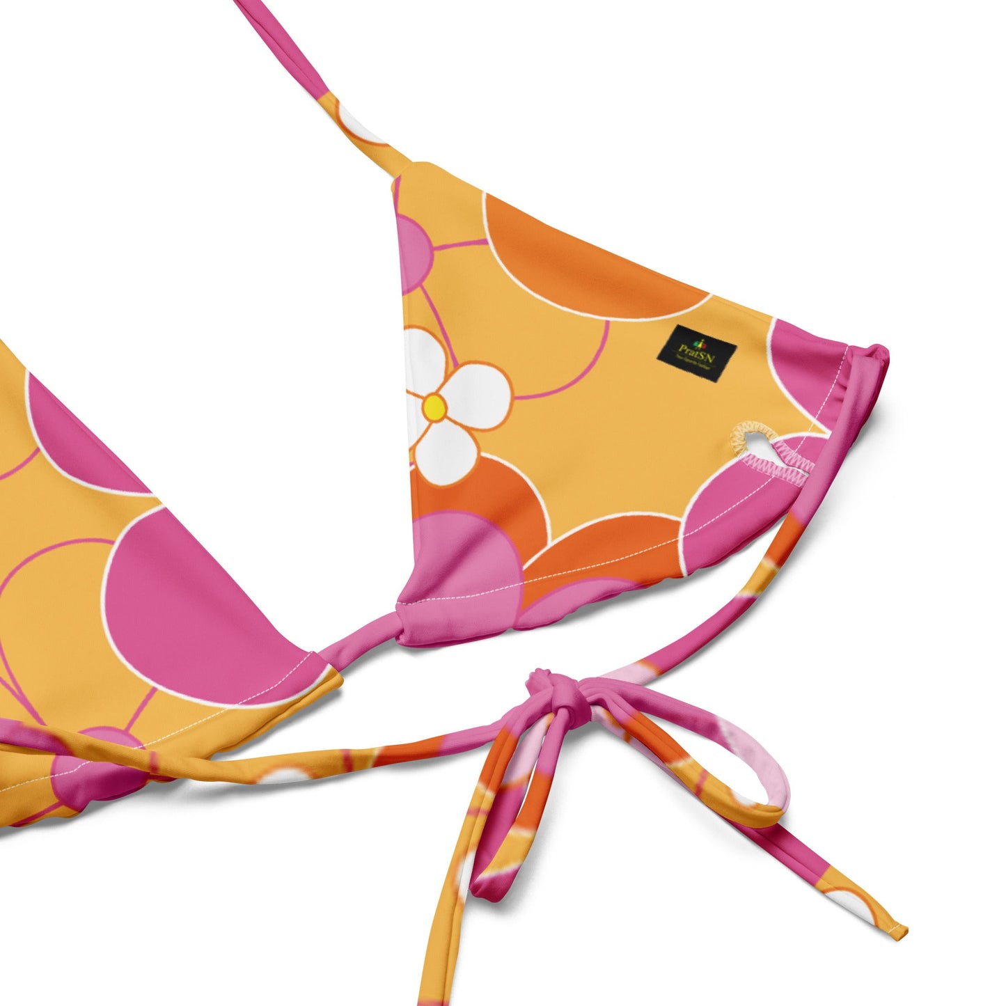 All - over print recycled string bikini, bathing suits, Swimming Suits. Women's Swimwear - PratSN