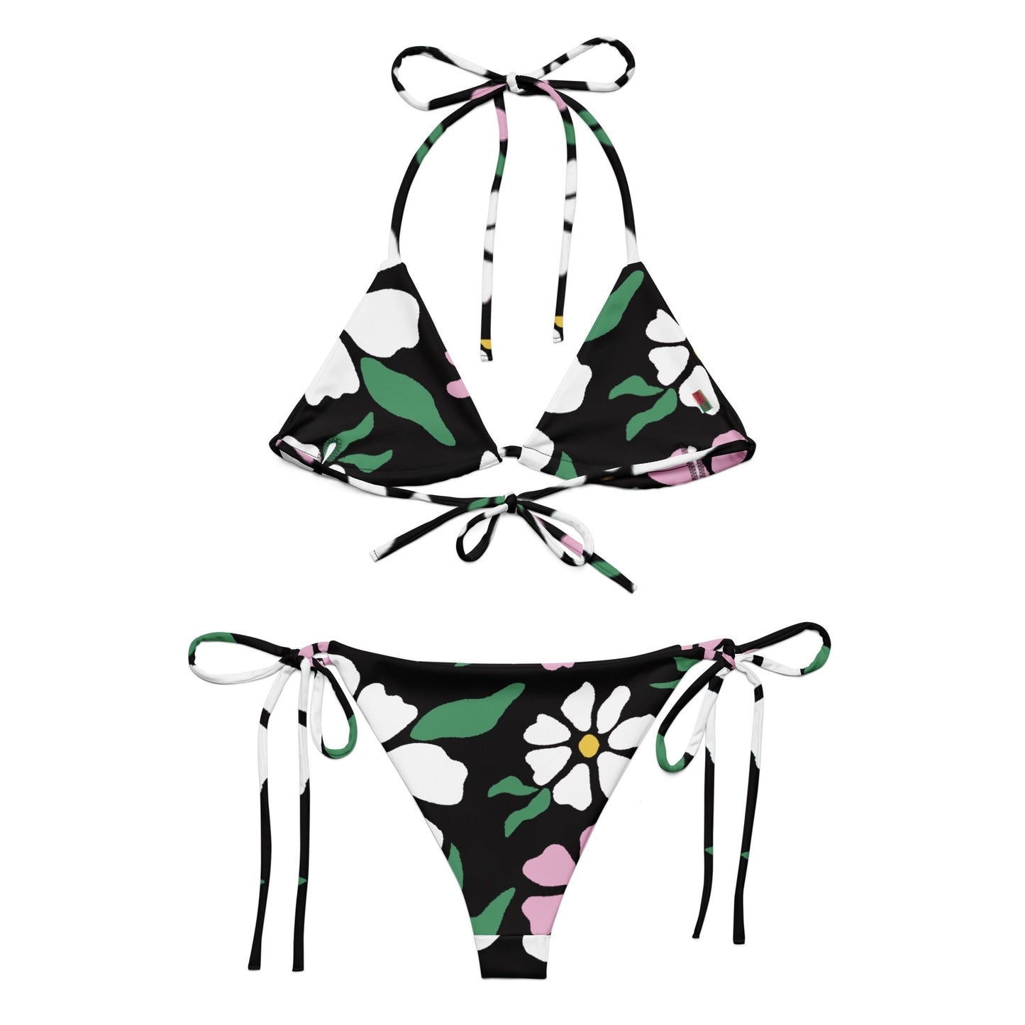 All - over print recycled string bikini. bathing suits, Swimming Suits. Women's Swimwear - PratSN