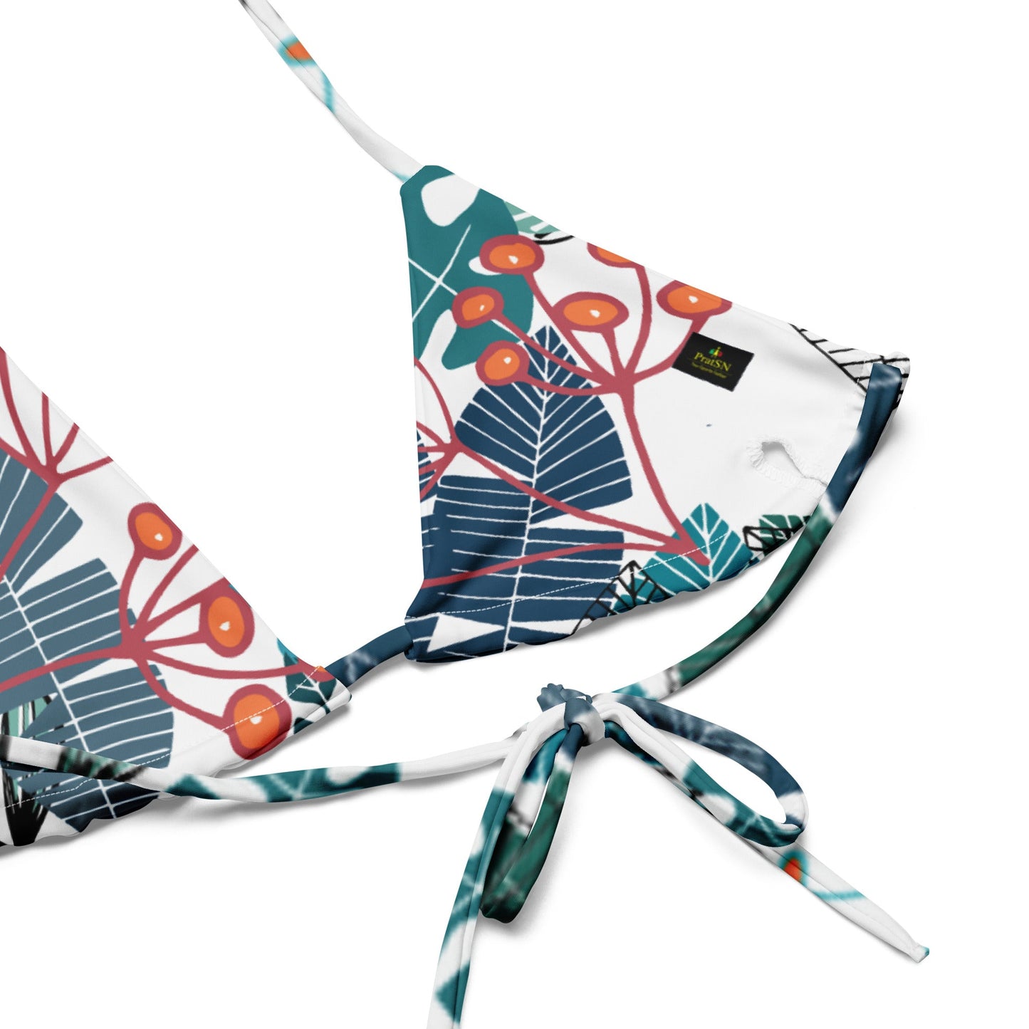 All - over print recycled string bikini, bathing suits, Swimming Suits. Women's Swimwear - PratSN