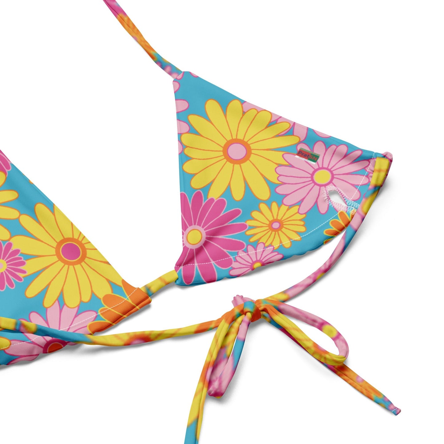 All - over print recycled string bikini, bathing suits, Swimming Suits. Women's Swimwear - PratSN
