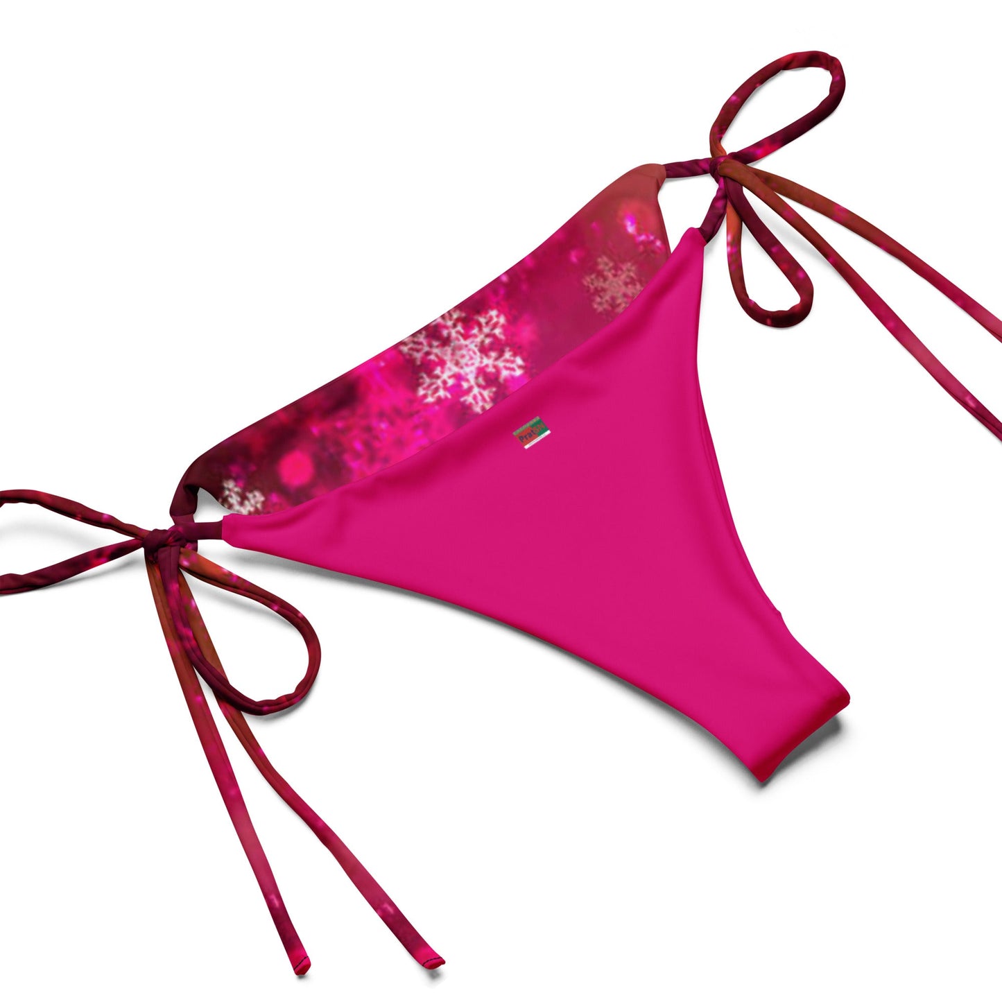 All - over print recycled string bikini, Pink Outfit bathing suits, Swimming Suits. Women's Swimwear - PratSN