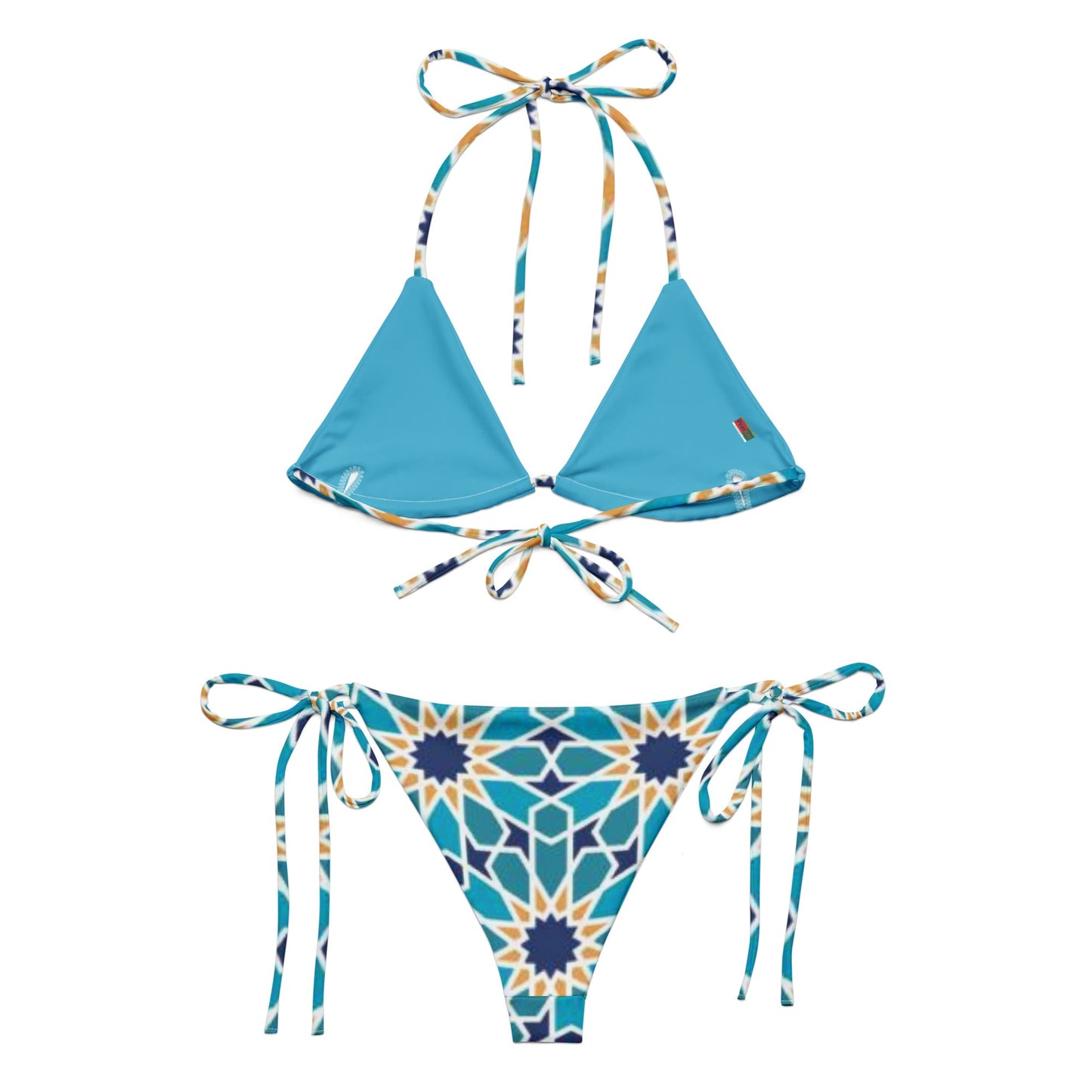All - over print recycled string bikini, Women's Swimsuits Bathing Suits Swimwear bikinis and tankinis - PratSN