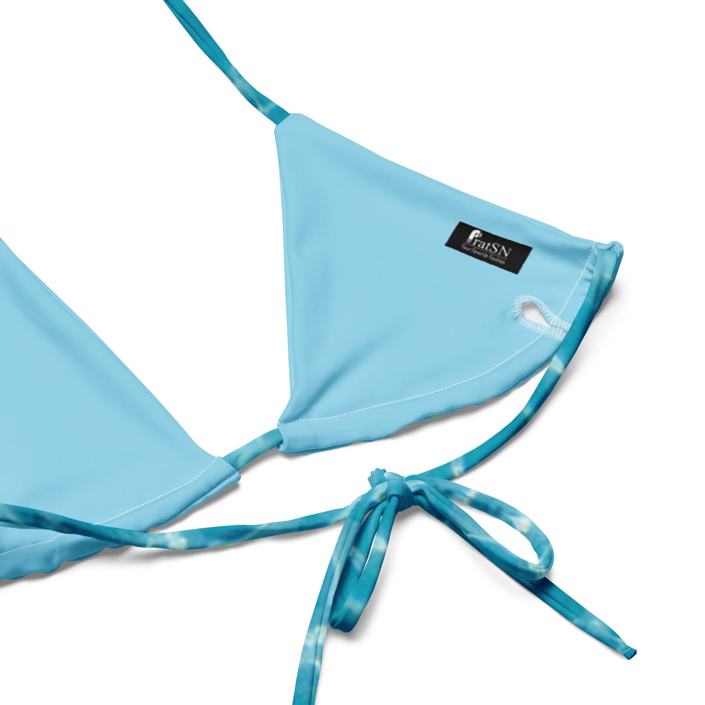 All - over print string bikini Halter String Bikini Bottom - PratSN
