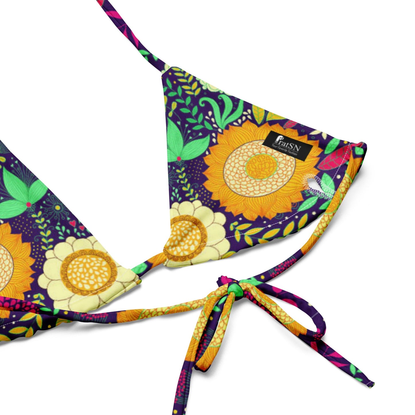 All - over print string bikini | Halter String Bikini Bottom - PratSN