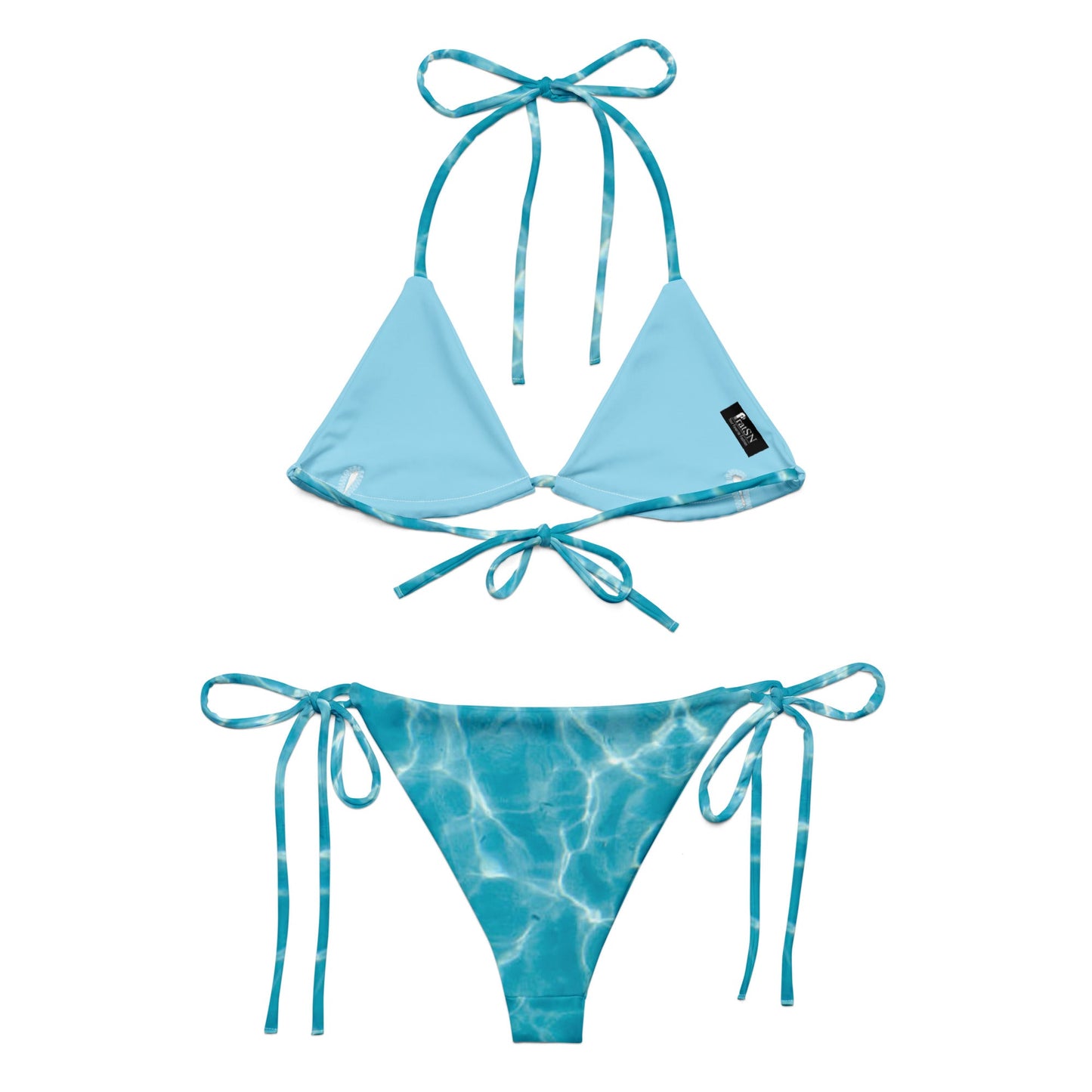 All - over print string bikini Halter String Bikini Bottom - PratSN