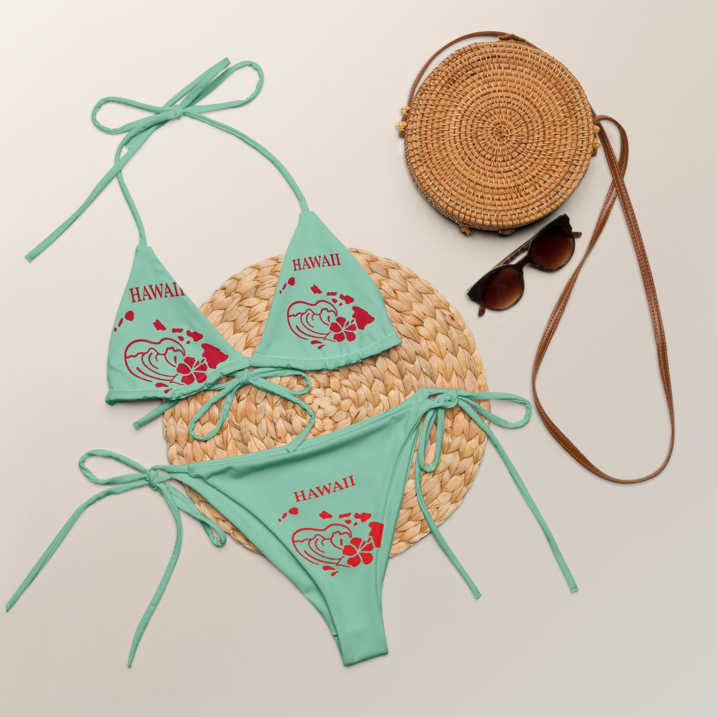 All - over print string bikini, Summer bikini - PratSN