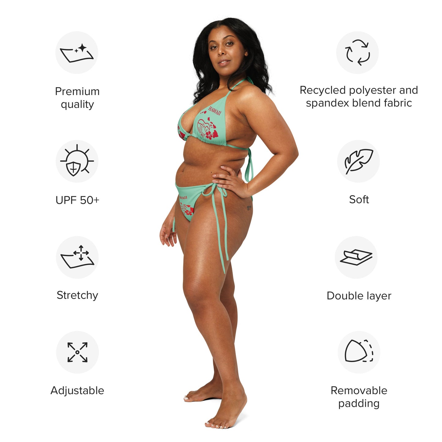 All - over print string bikini, Summer bikini - PratSN