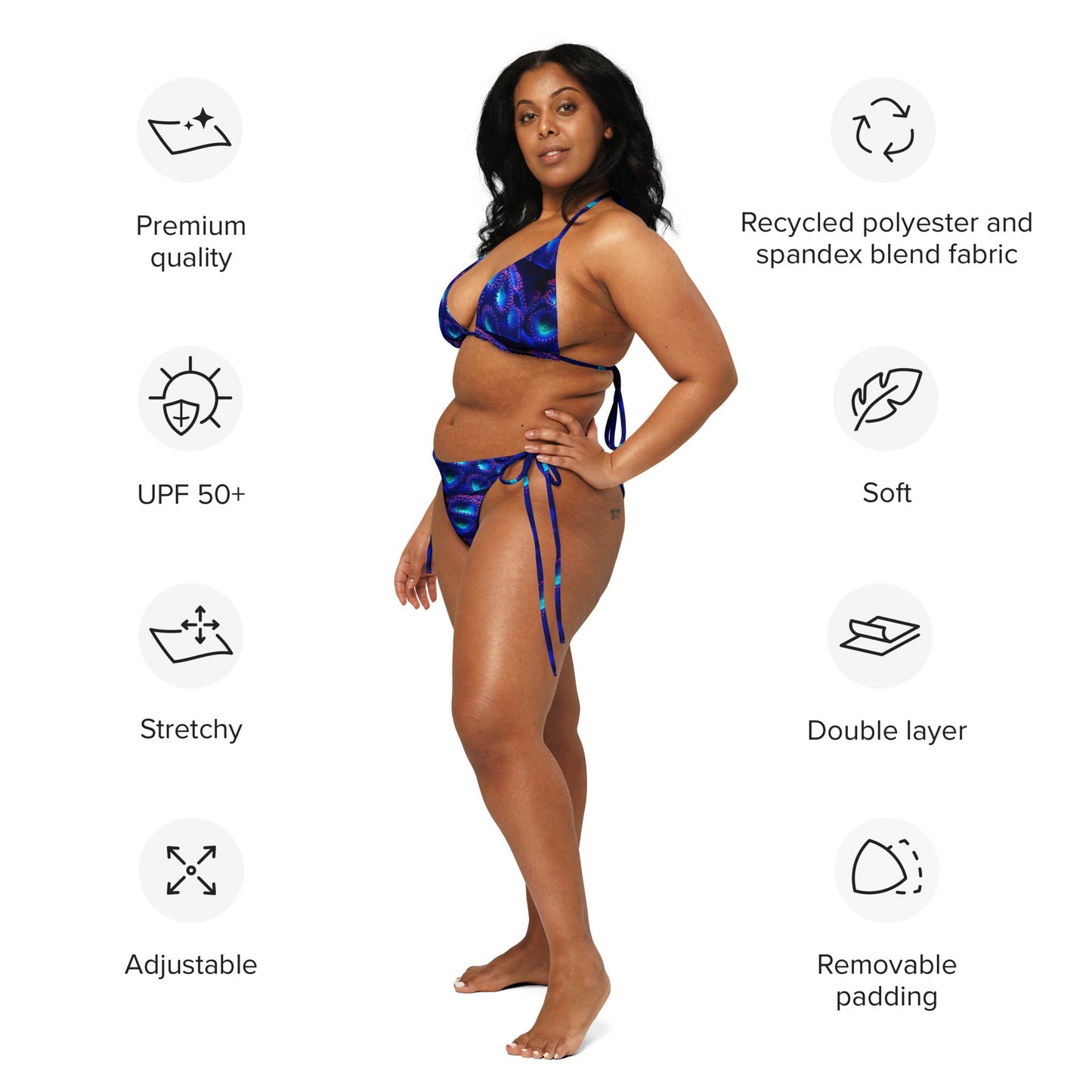 All - over print string bikini | swimming suit - PratSN